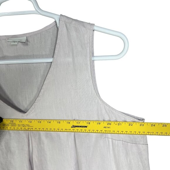 J. Jill Love Linen Women XL Lavender Sleeveless Shift Dress Minimalist Lagenlook - Picture 12 of 14